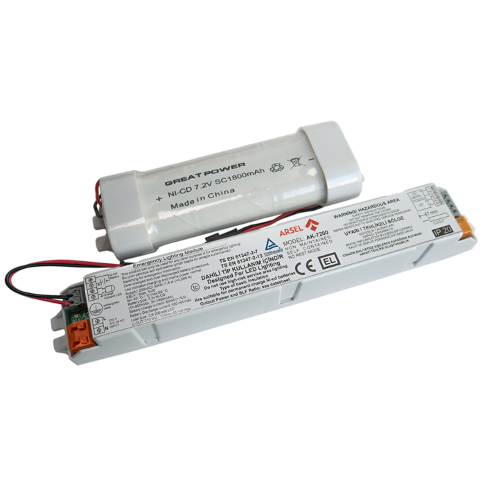 AK-7200 LED Lambalar İçin Acil Aydınlatma Kiti